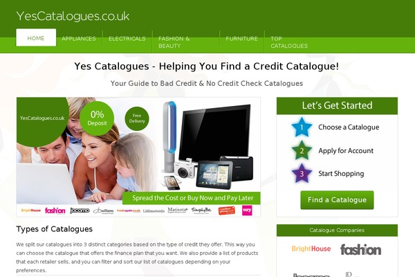 yescatalogues.co.uk site used Appointway