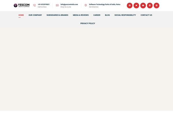 Bizix theme site design template sample