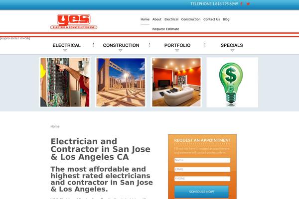 Site using Image Slider plugin