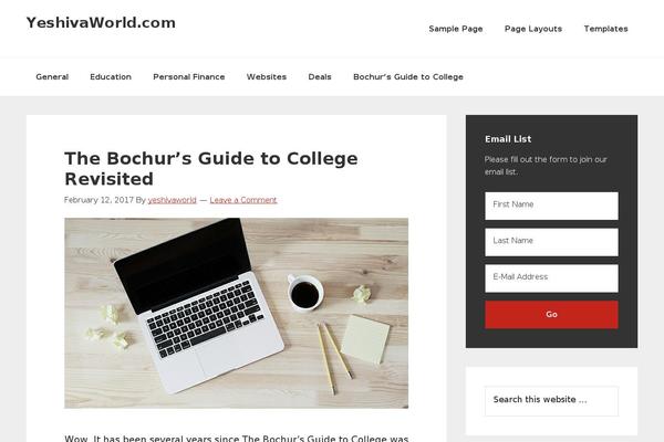 Genesis-sample theme site design template sample