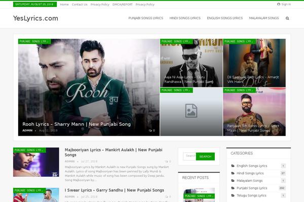 Voice theme site design template sample