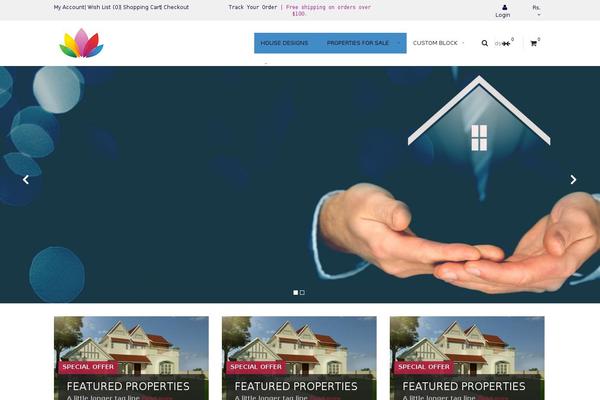 WP Residence theme site design template sample