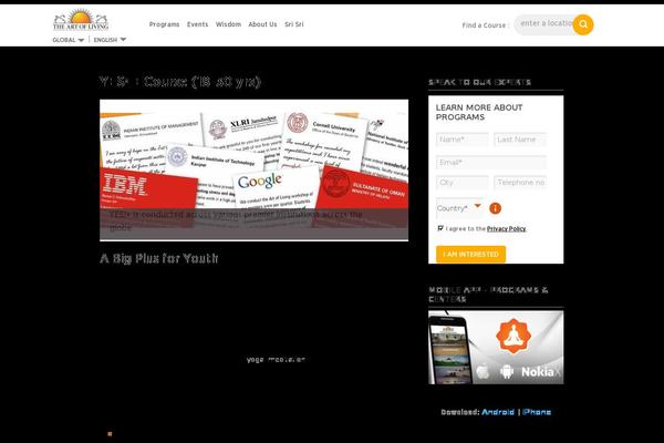 Site using Superfly-menu plugin