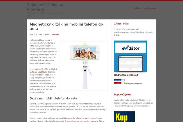 Radius theme site design template sample