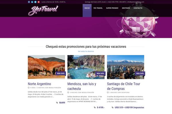 Tour Package theme site design template sample