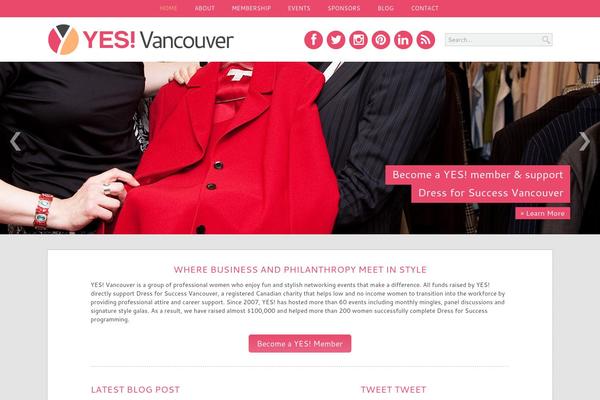 yesvancouver.org site used Pinkladies