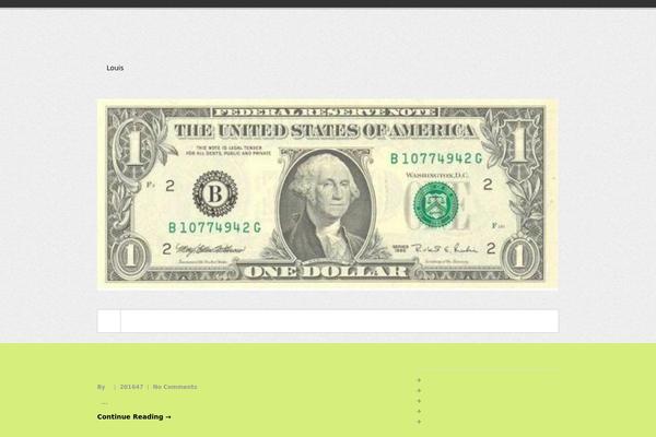 Blog theme site design template sample
