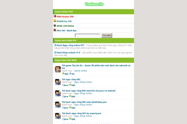 yeugame.us site used Mobistyle