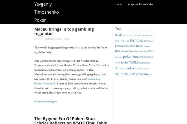 yevgeniytimoshenkopoker.com site used Cleanead