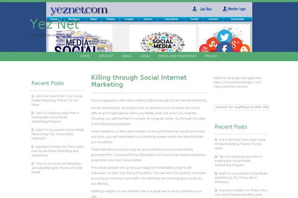 Reizend theme site design template sample