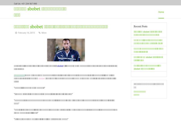 Greenr theme site design template sample