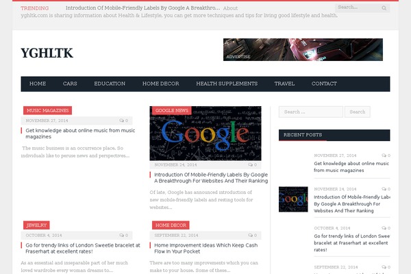 SmartMag theme site design template sample