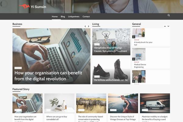 Covermag theme site design template sample