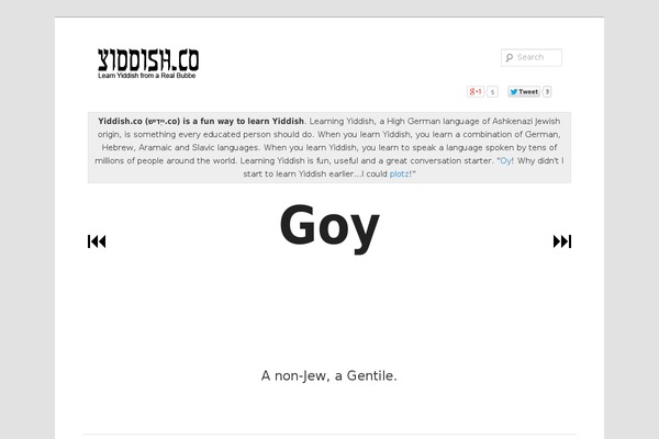 yiddish.co site used Yiddish