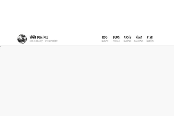 yigitdemirel.com site used Yd