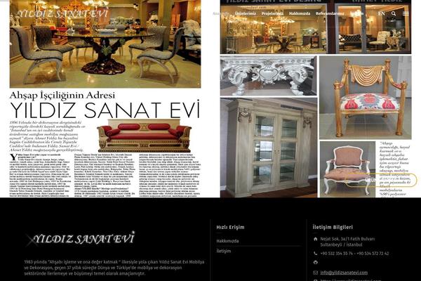 yildizsanatevi.com site used Yildiztema