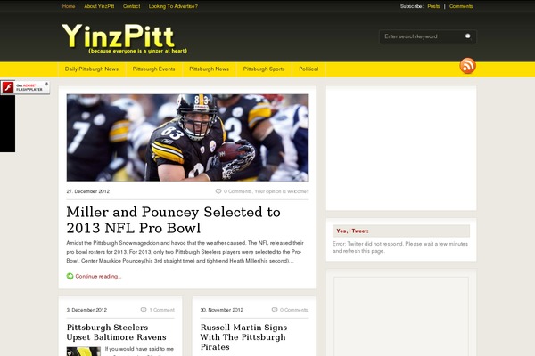 Fresh News theme site design template sample