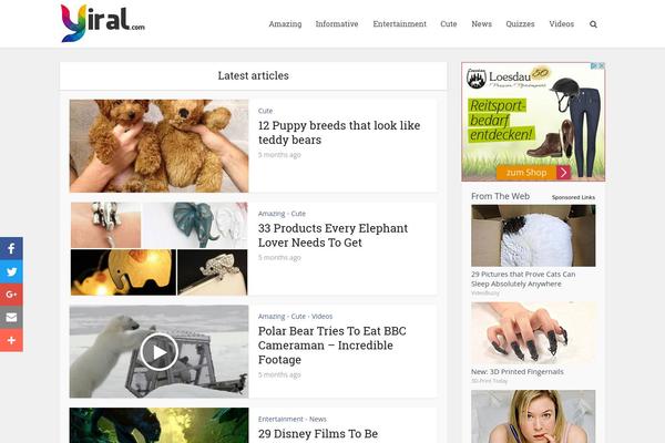 Site using Meks Smart Social Widget plugin