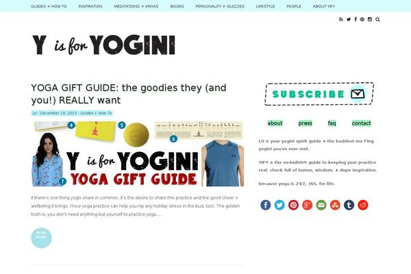 yisforyogini.com site used Beandot