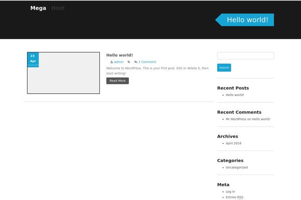 Alpha theme site design template sample