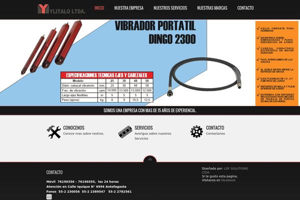Radial theme site design template sample
