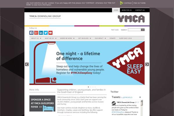 Ymca theme site design template sample