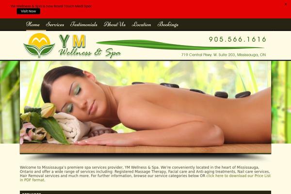 SPA Treats theme site design template sample