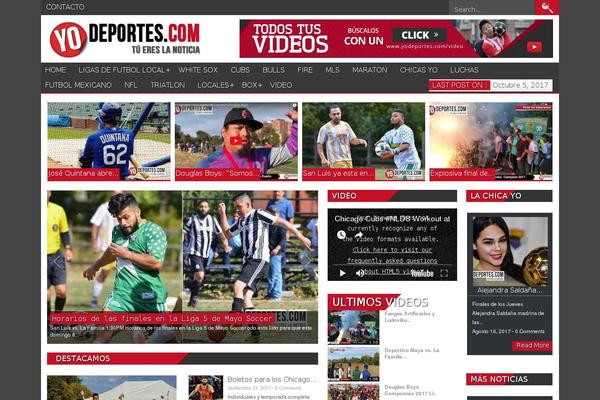 Newses theme site design template sample