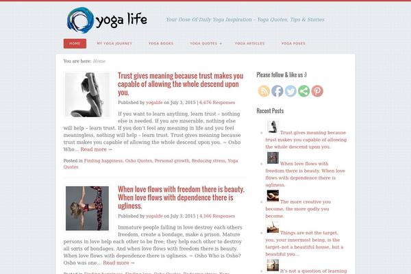 Kriya theme site design template sample