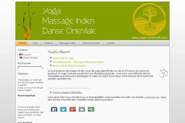 Nadia theme site design template sample