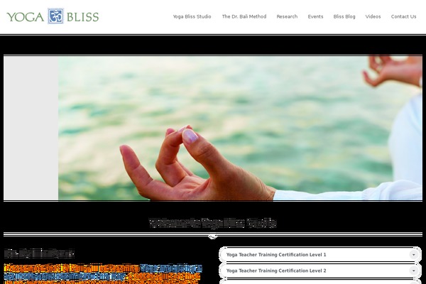 yogabliss.ca site used GetFit