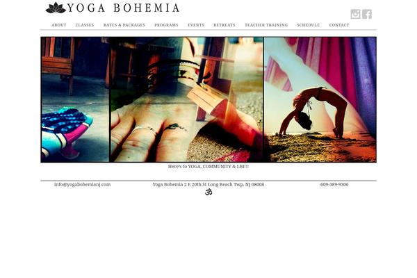Bones theme site design template sample