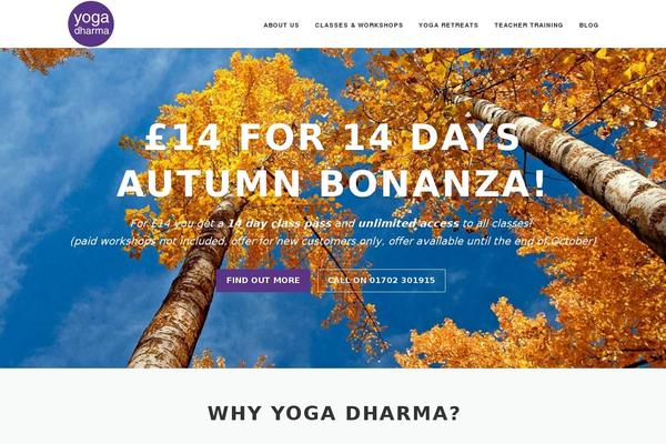 OnePress theme site design template sample