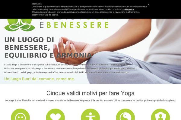 Yoga theme site design template sample