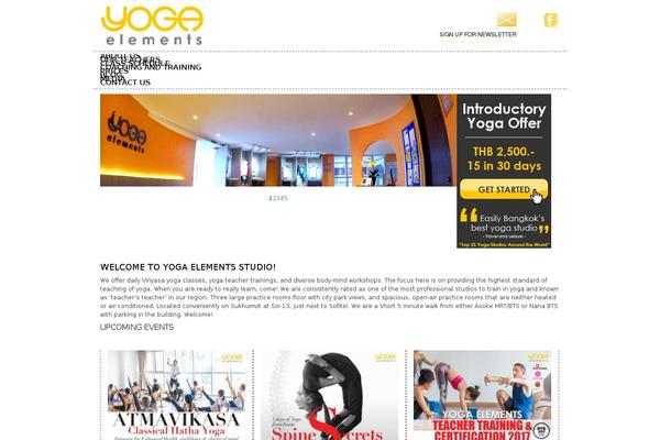 Yoga theme site design template sample