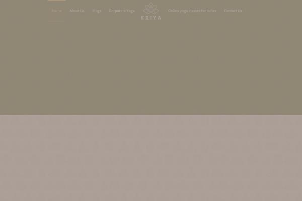 Kriya theme site design template sample