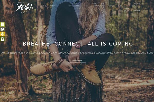 Site using Parallax Scroll plugin