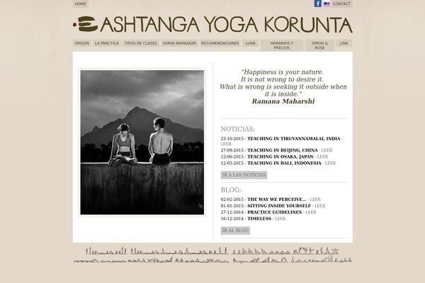 Yoga theme site design template sample
