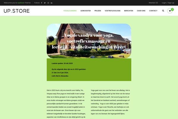 UpStore theme site design template sample