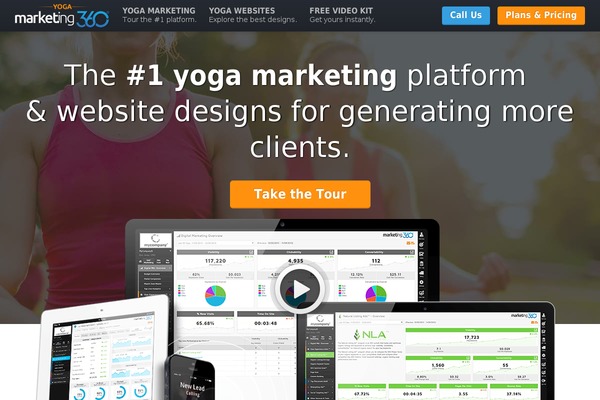 Marketing360-vertical theme site design template sample