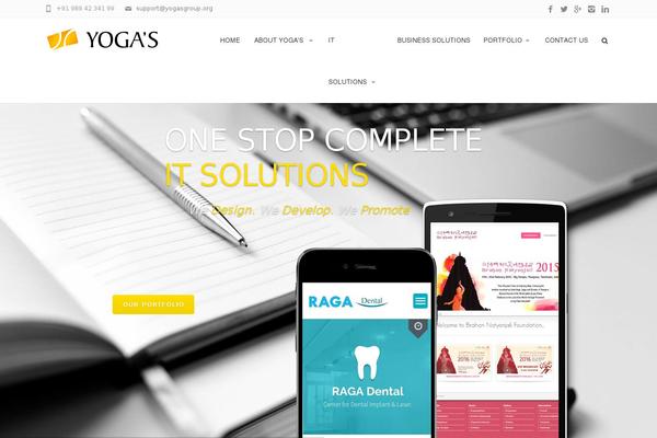 Fortuna theme site design template sample