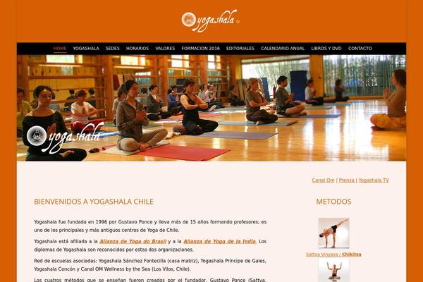 Yoga theme site design template sample