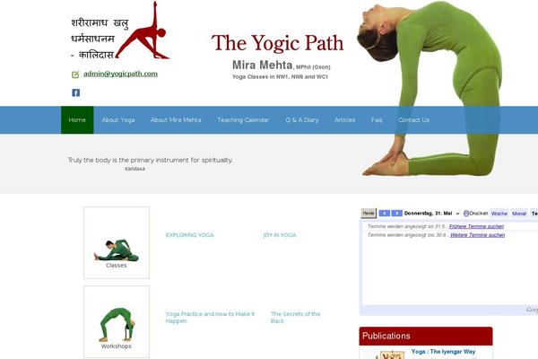 Yoga theme site design template sample
