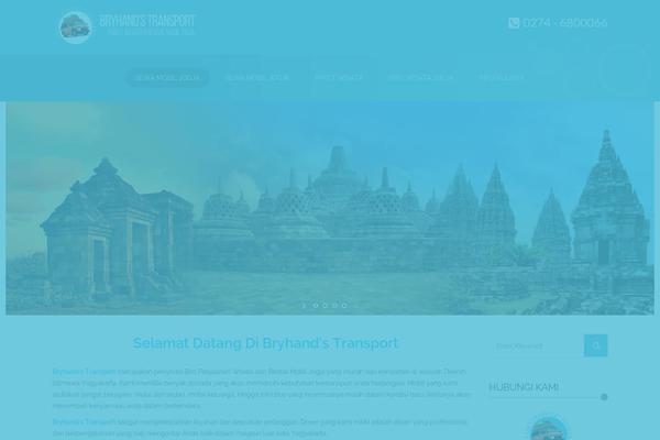 Transport theme site design template sample
