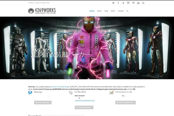 Site using Mixcloud Embed plugin