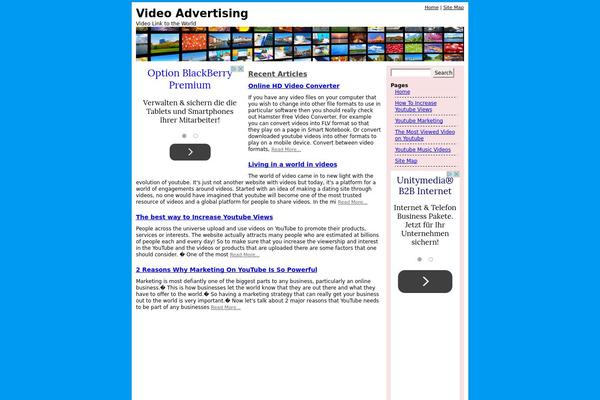 Classic theme site design template sample