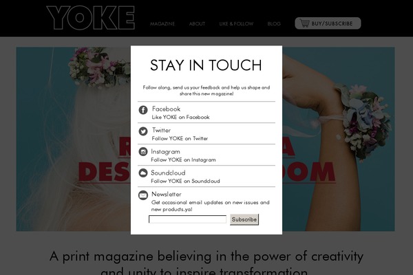 yokemagazine.com site used Yoke