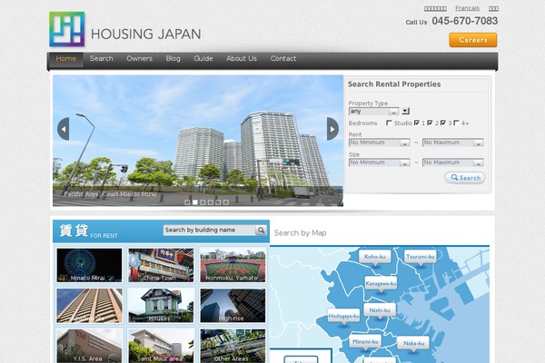 yokohamaproperties.com site used Housingjapan