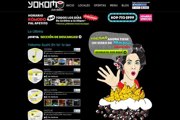 yokomosushi.com site used Yokomo