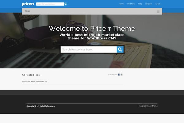 yokomukai.com site used Pricerrtheme